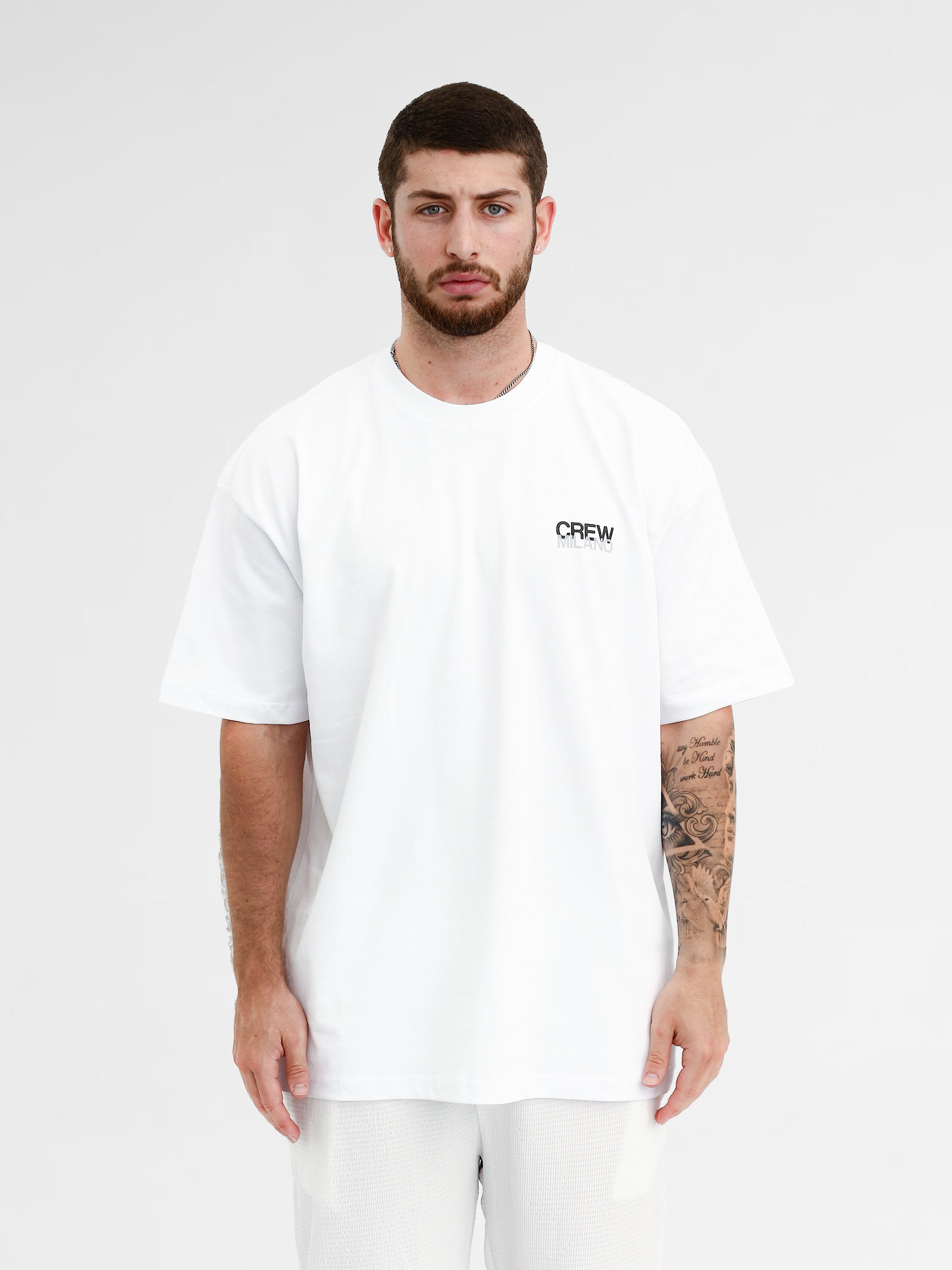 CREW Milano Oversize T-Shirt Logo Print