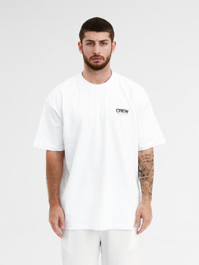 CREW Milano Oversize T-Shirt Logo Print