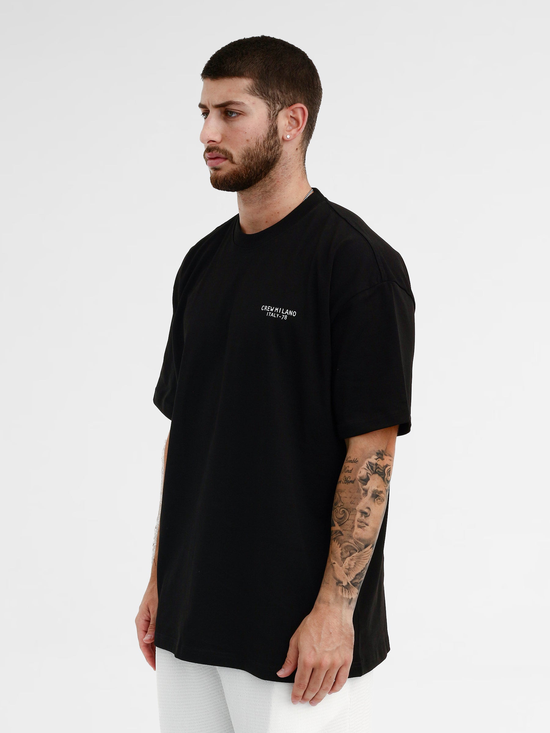 CREW Milano Oversize T-Shirt Logo Print