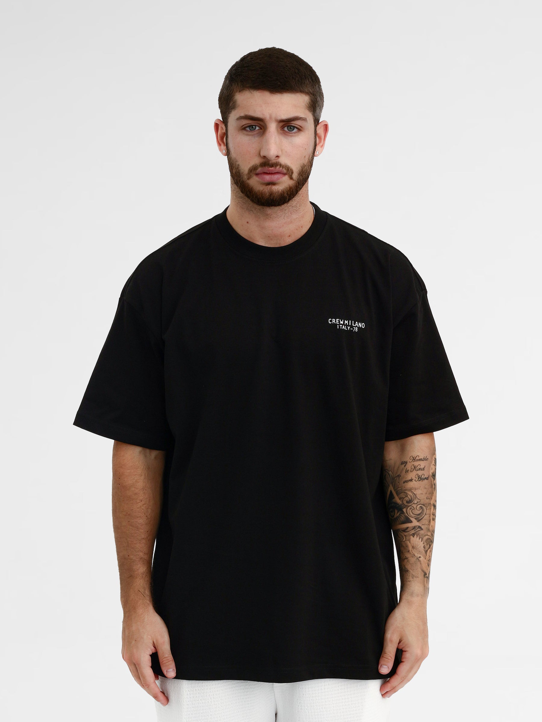 CREW Milano Oversize T-Shirt Logo Print