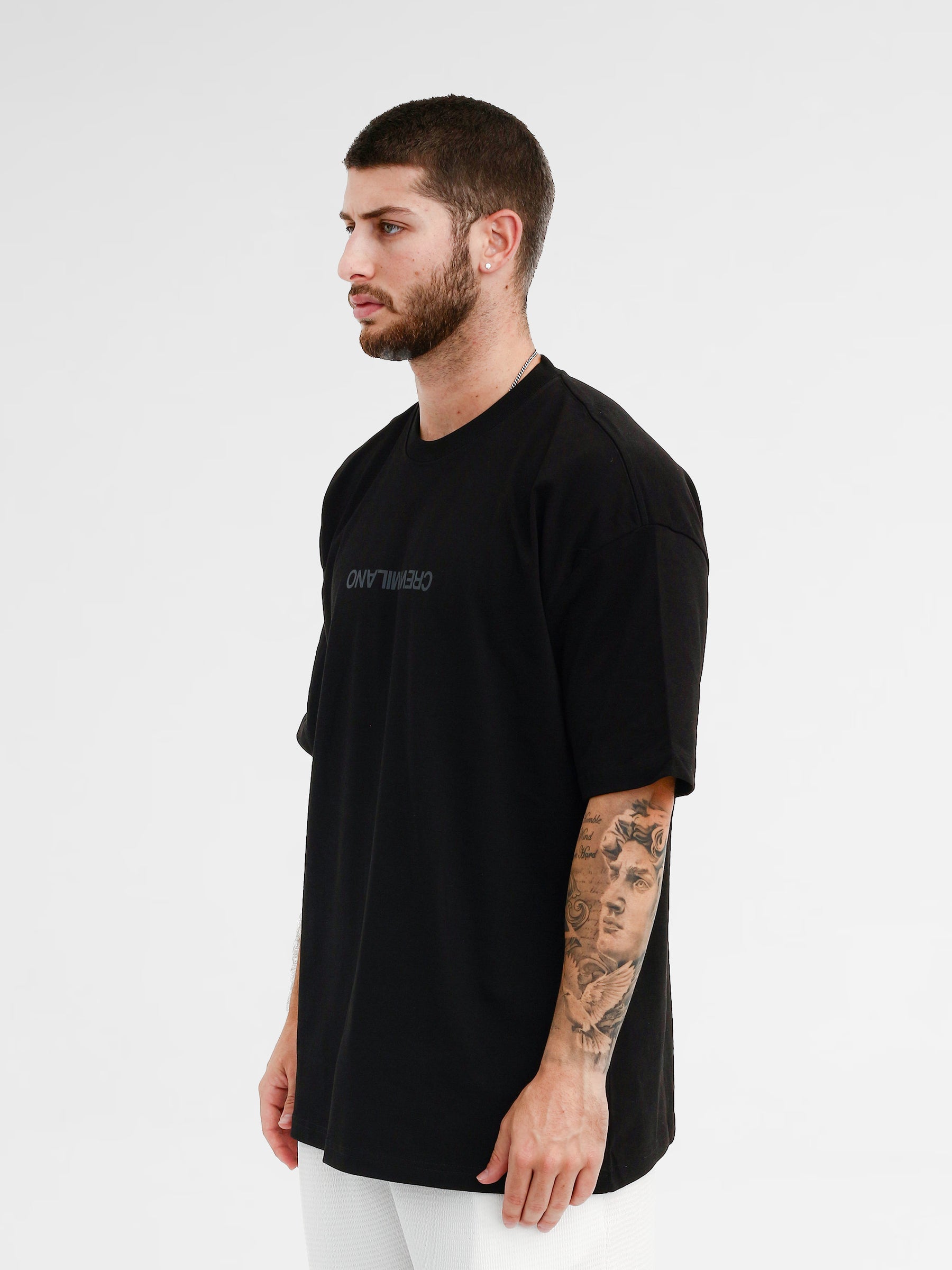 CREW Milano Oversize T-Shirt Logo Print