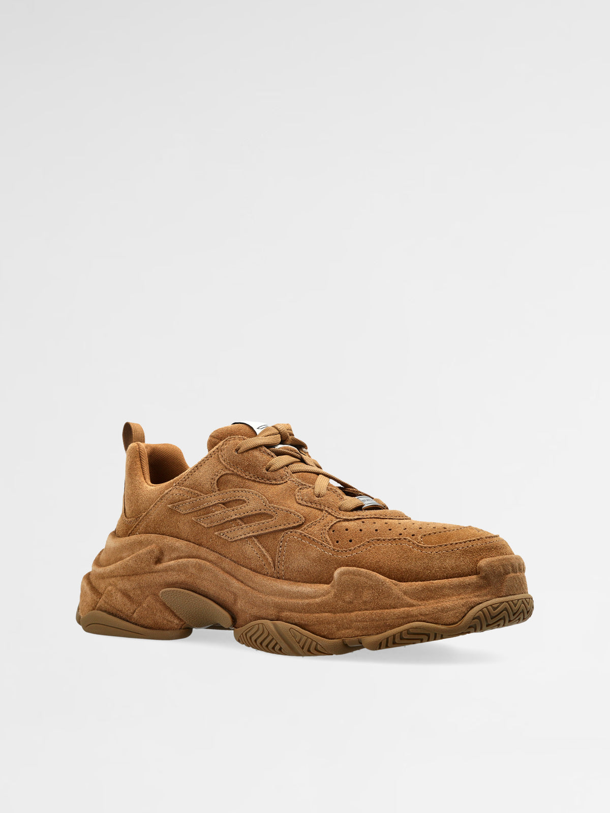 Balenciaga Brown Triple S Sneakers