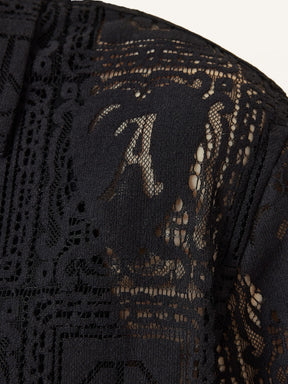 Allsaints Netley Short Sleeve Lace Shirt