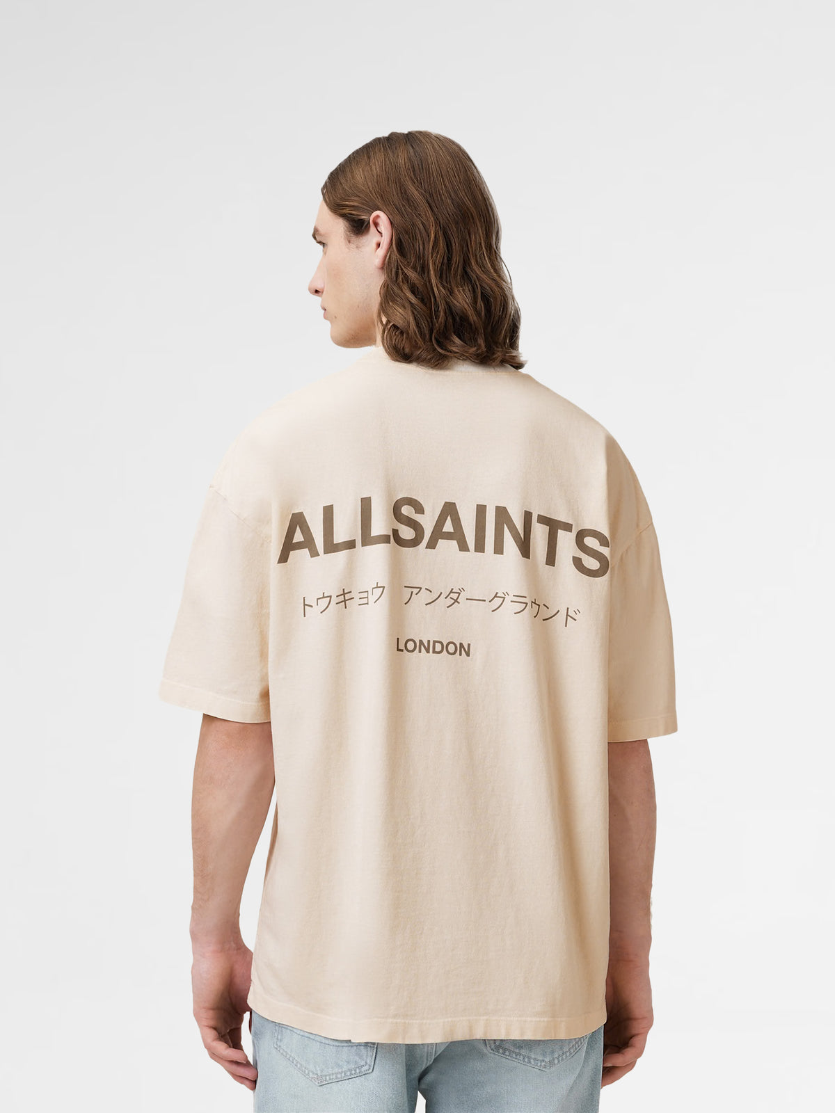 Allsaints Underground Oversized Crew Neck T-Shirt
