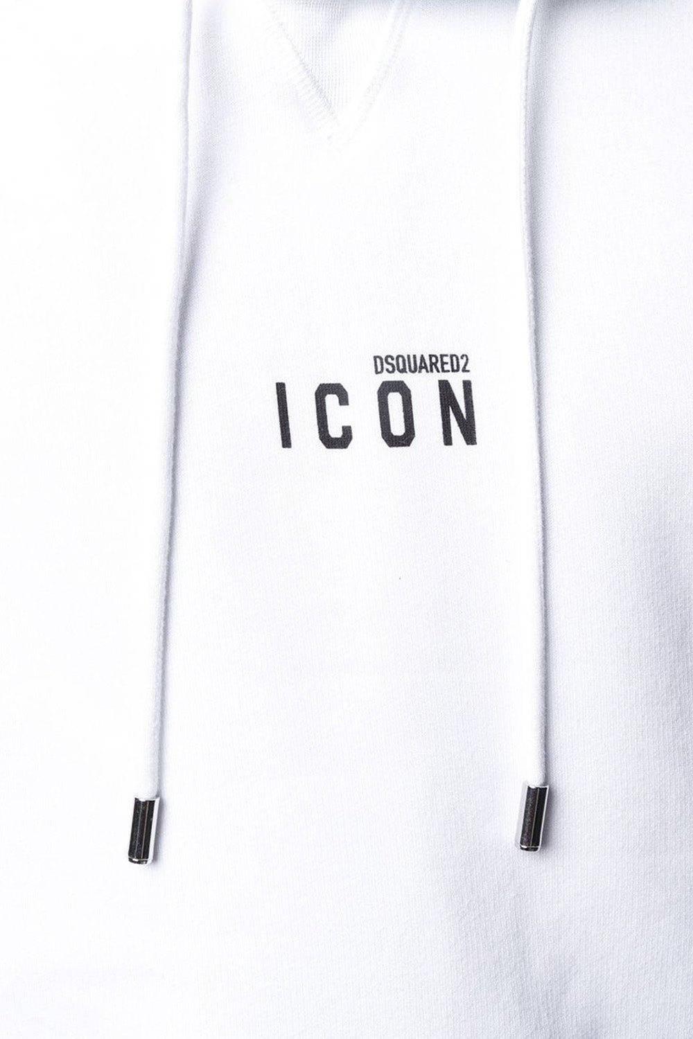 DSQUARED2 White ICON Logo Print Hoodie