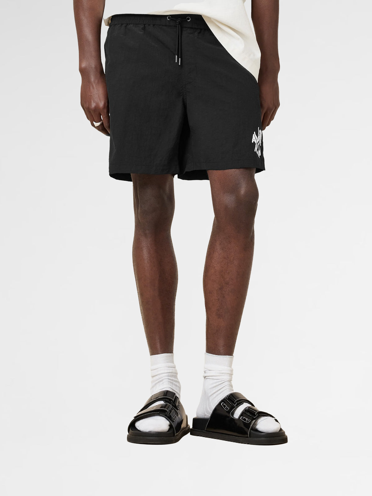 Allsaints Orlando Slim Fit Printed Swim Shorts