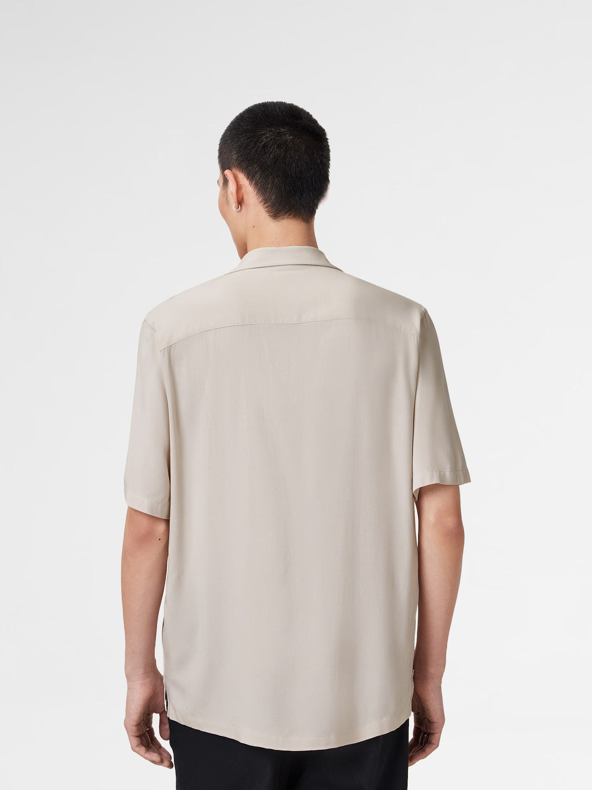 Allsaints Venice Revere Collar Ramskull Shirt