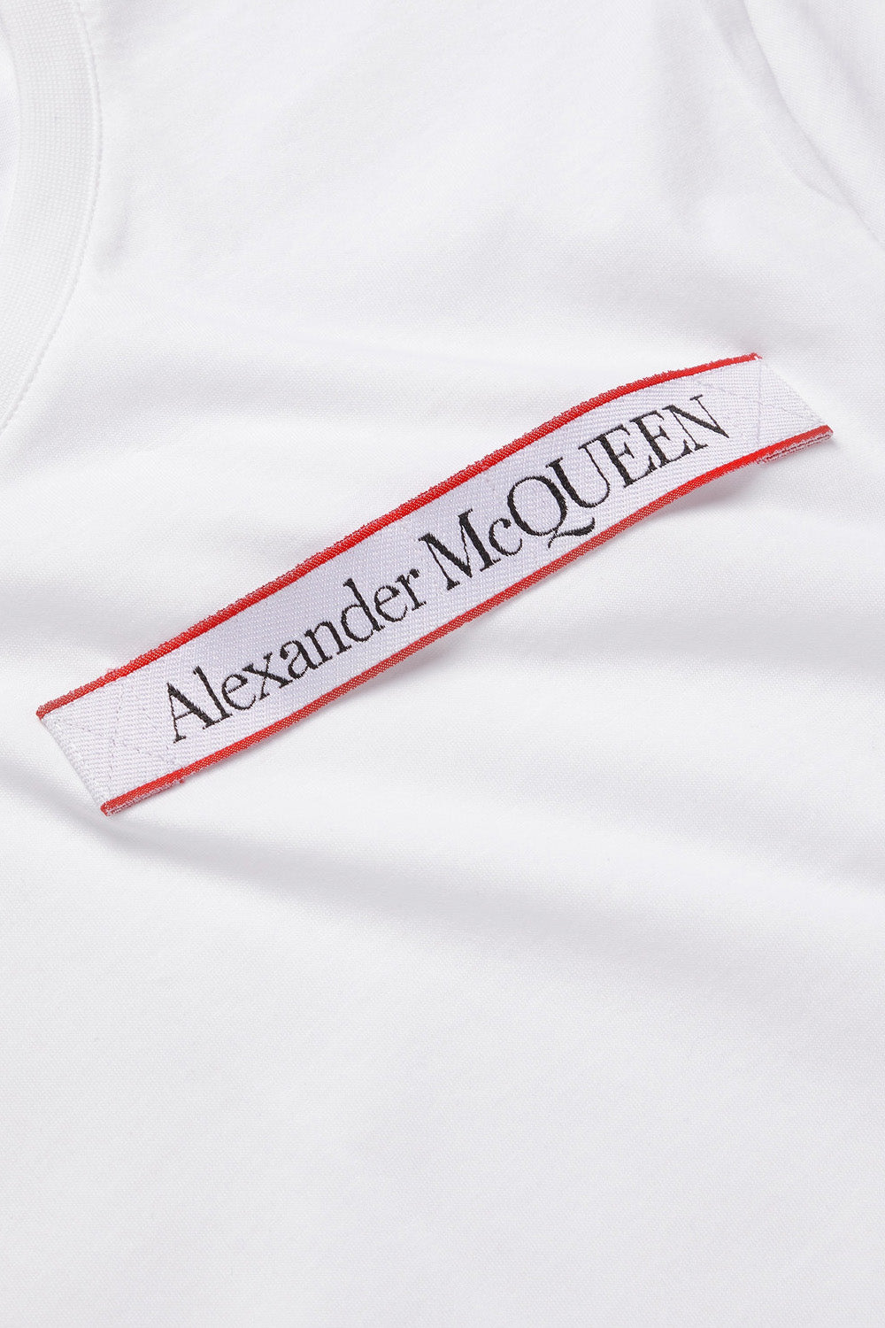 ALEXANDER MCQUEEN Logo-tab cotton-jersey T-shirt