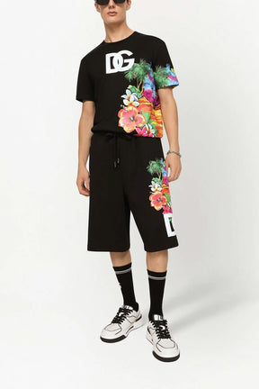 Dolce & Gabbana floral print DG T-shirt