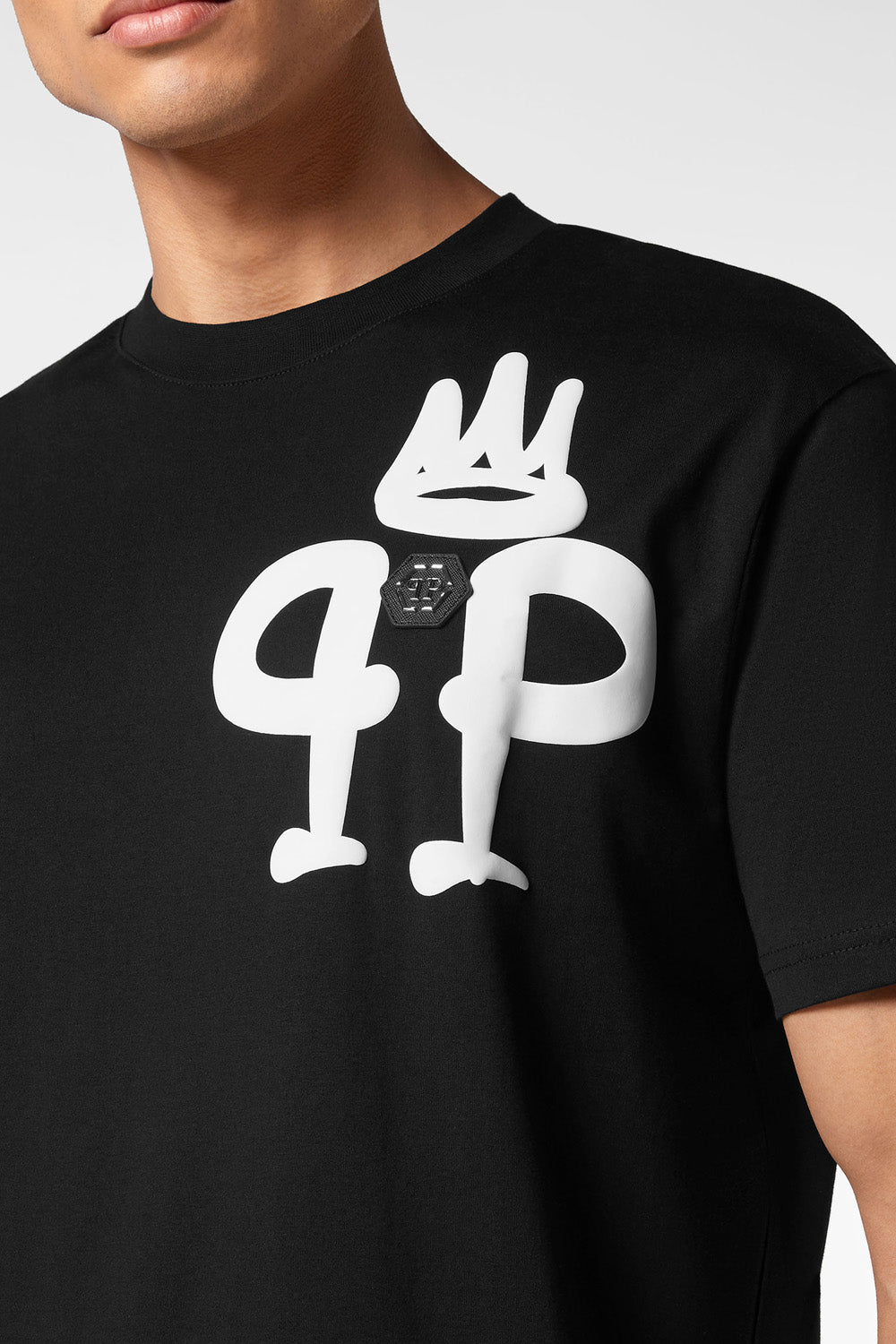 Philipp Plein logo-neck cotton T-shirt