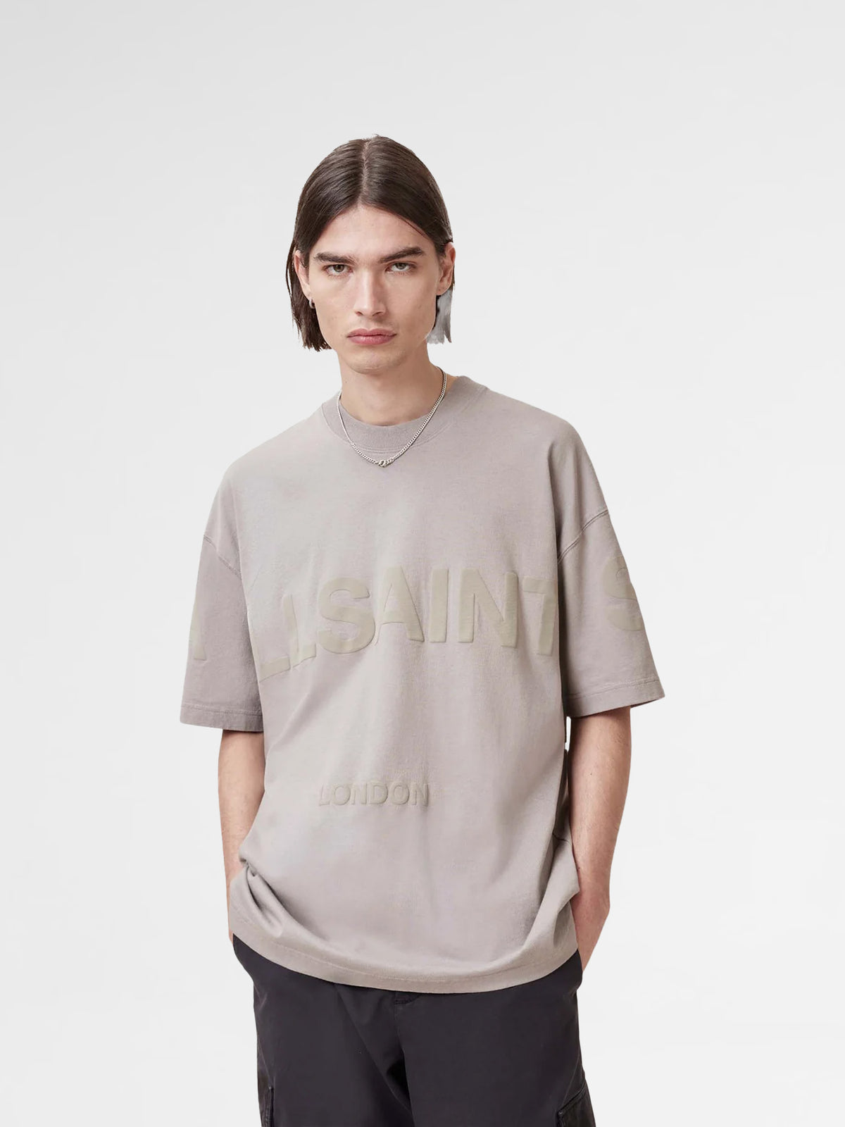 Allsaints Biggy Jet T-Shirt Brown