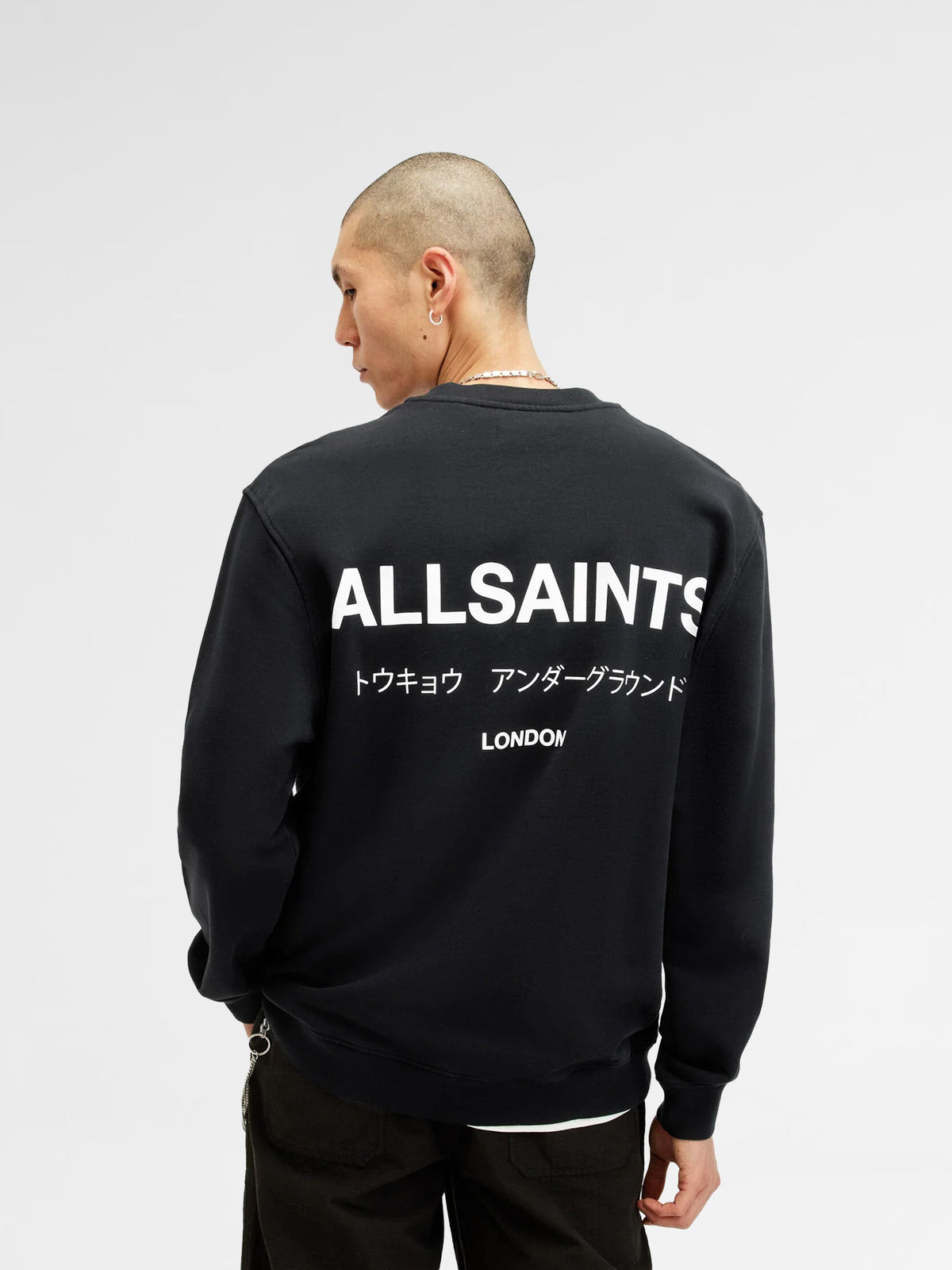 UNDERGROUND BLACK COTTON SWEATSHIRT