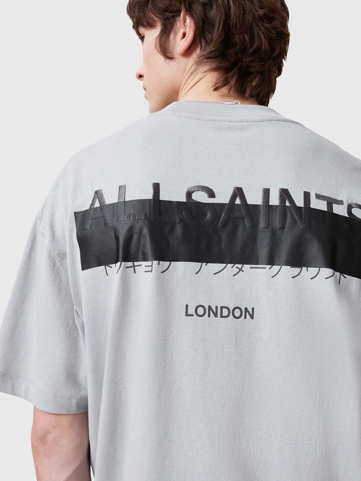 Allsaints Redact T-Shirt Grey