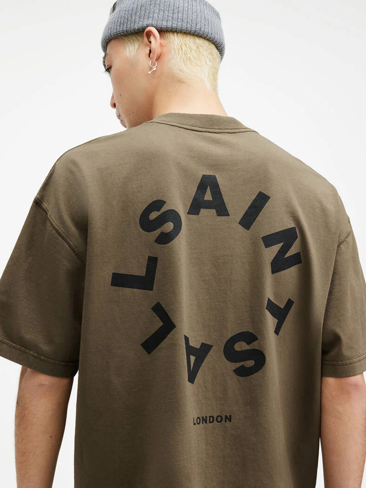 Allsaints Tierra T-Shirt Green Khaki
