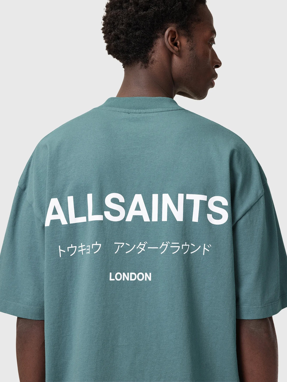 Allsaints Underground T-Shirt Ocean Blue