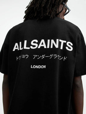 Allsaints Underground Oversized Crew Neck T-Shirt