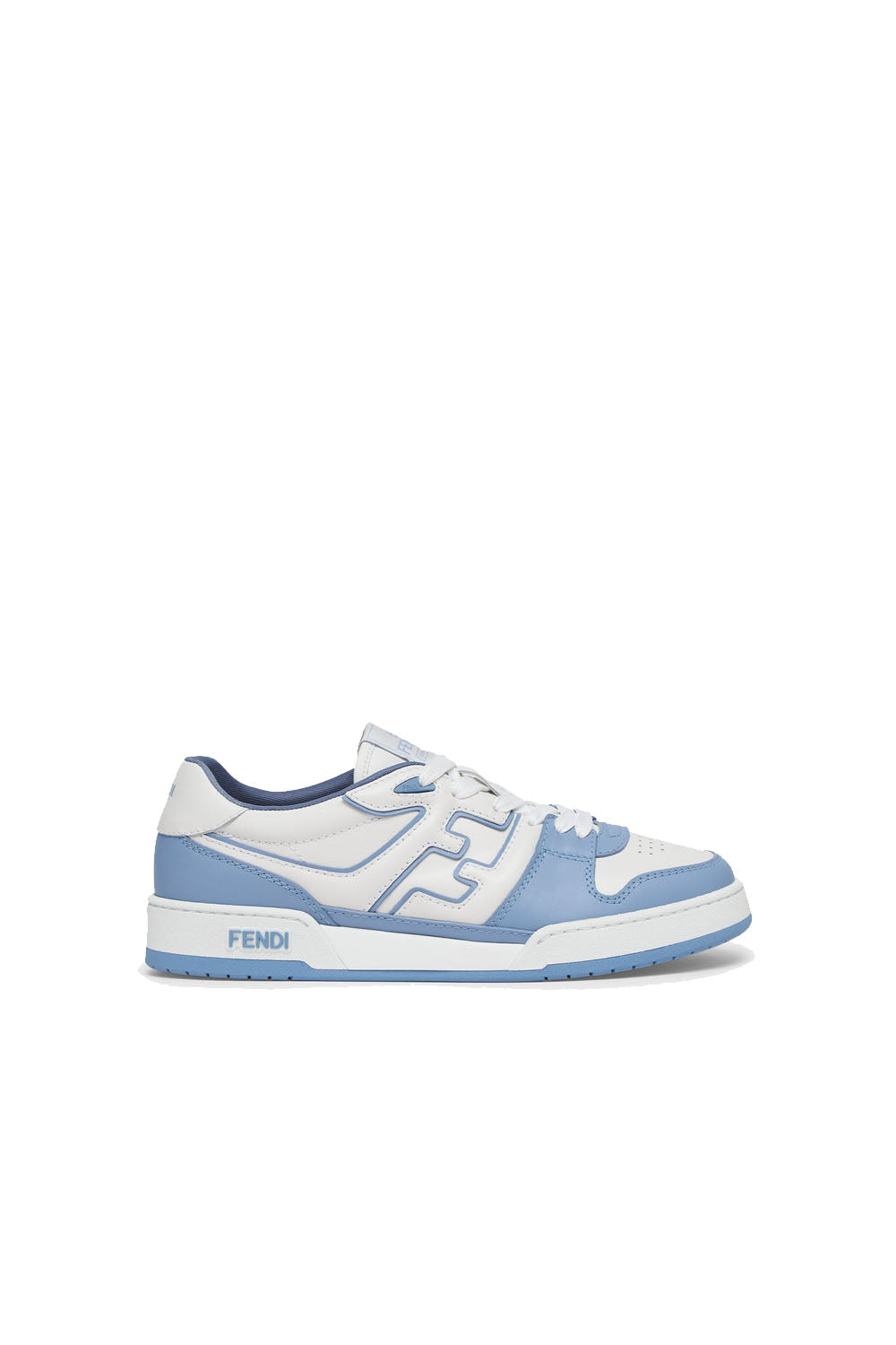 Fendi Match Sneakers Light blue leather low-tops