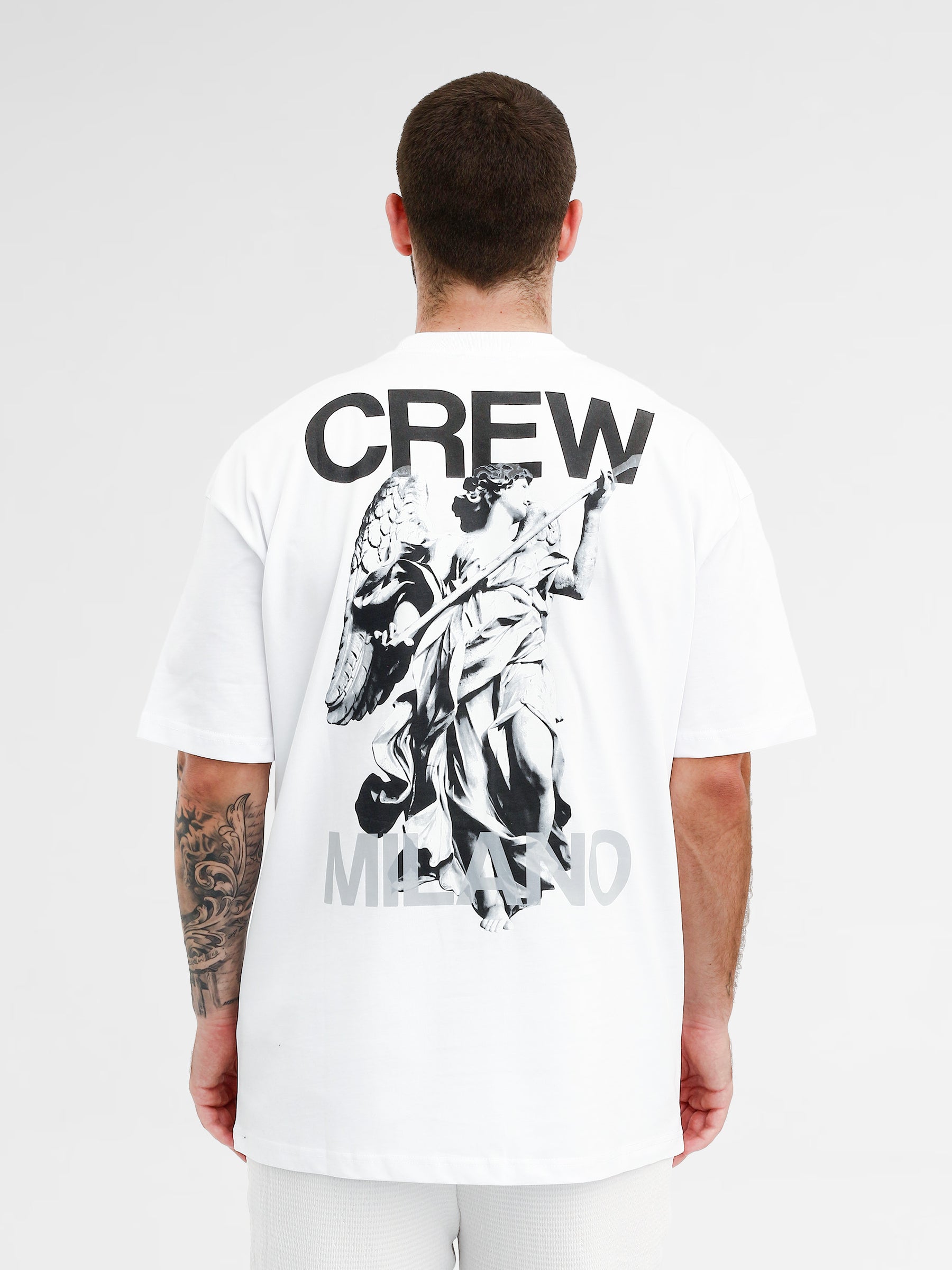 CREW Milano Oversize T-Shirt Logo Print