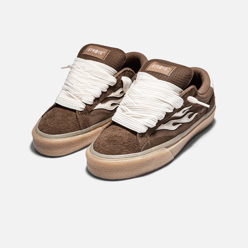 STRAYE Logan Puff - Brown Crepe