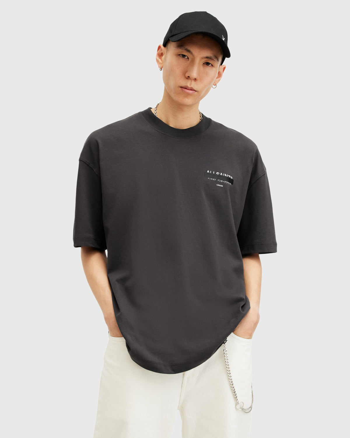 Allsaints Redact T-Shirt Black Wash
