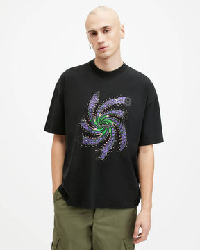 Allsaints Fraktyl Oversized Graphic Print T-Shirt