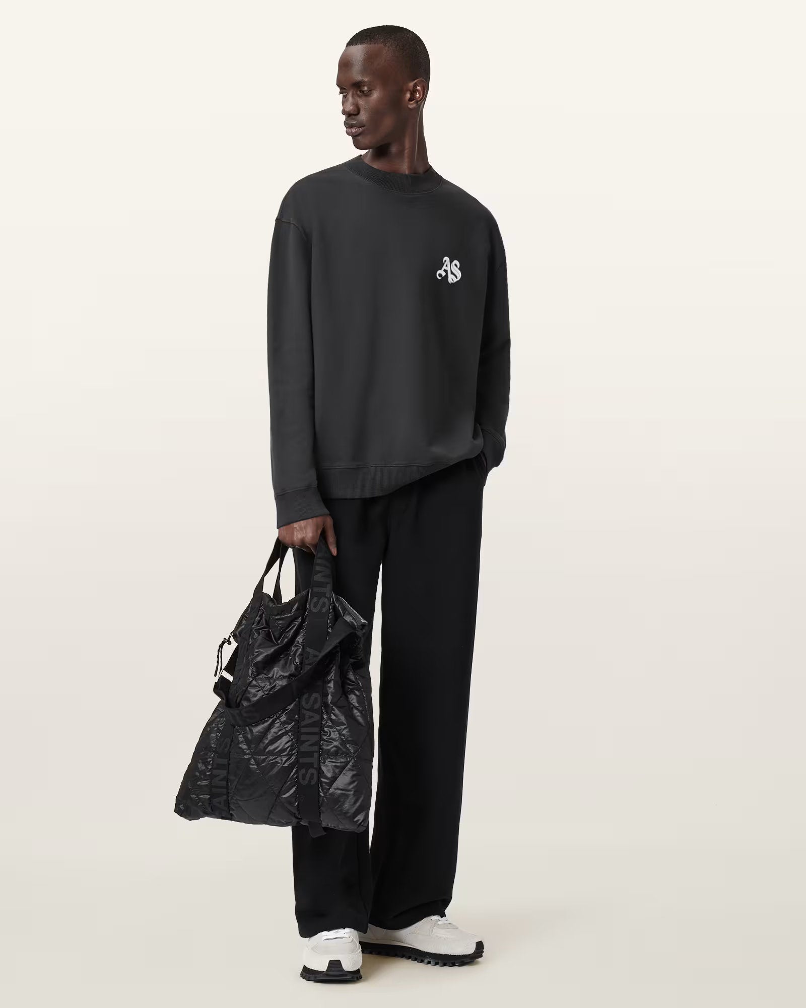 ALLSAINTS Icon Black Long T-Shirt M011NE-162