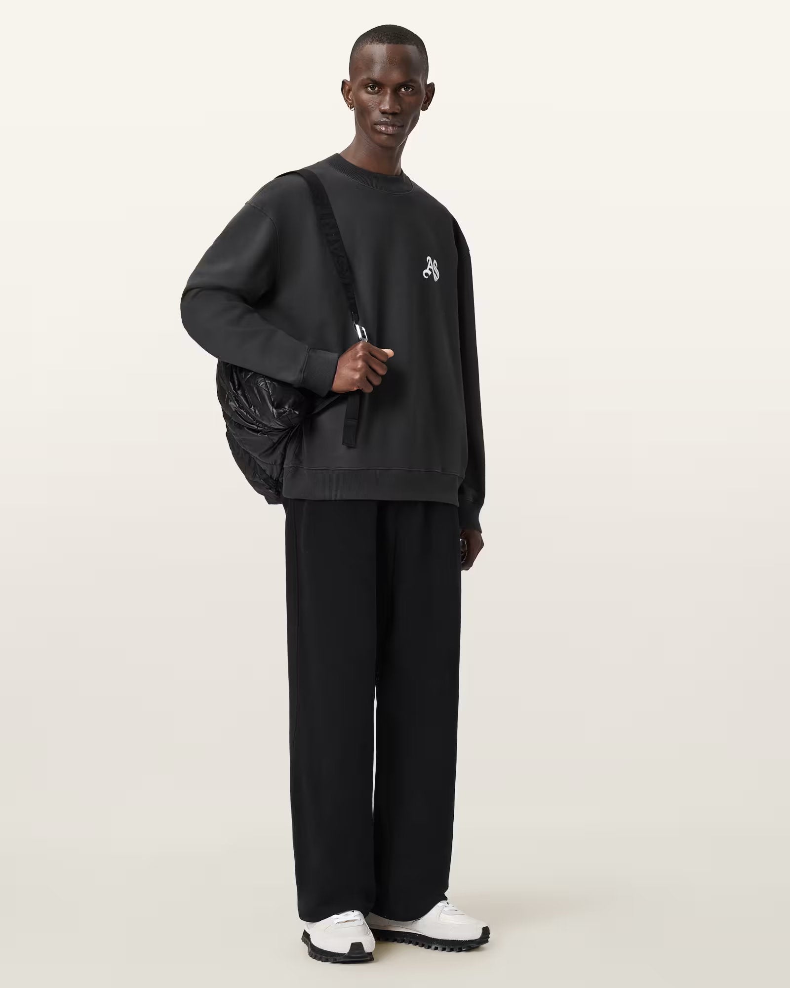 ALLSAINTS Icon Black Long T-Shirt M011NE-162