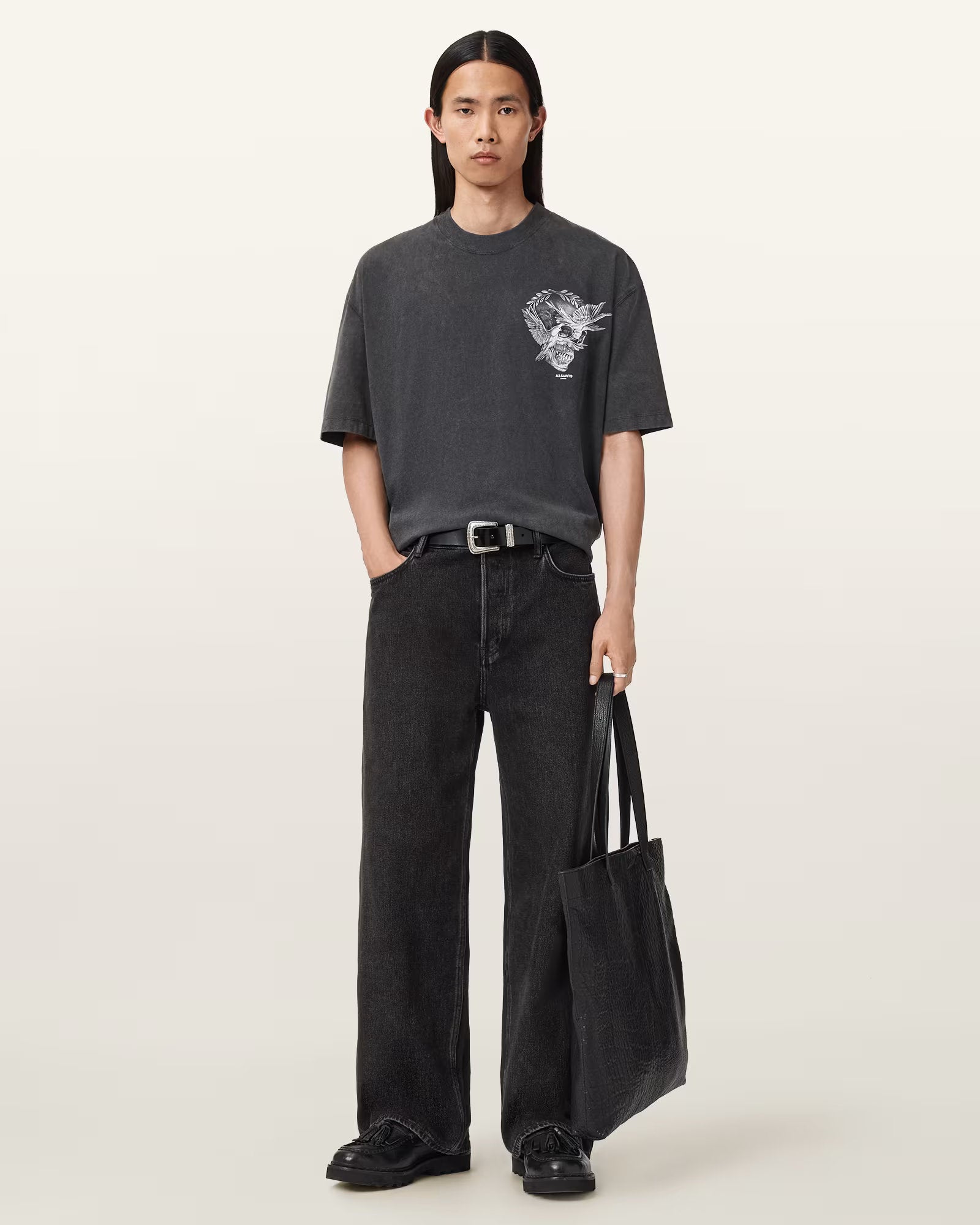 ALLSAINTS Mysteries Black T-Shirt M028PD-162