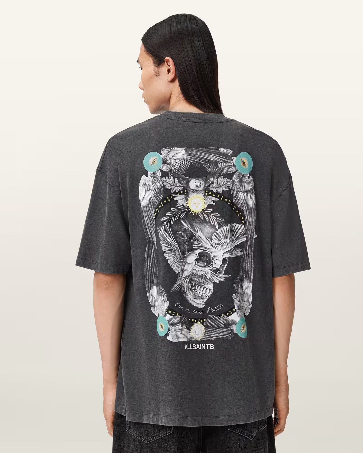 ALLSAINTS Mysteries Black T-Shirt M028PD-162