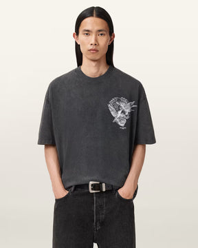 ALLSAINTS Mysteries Black T-Shirt M028PD-162