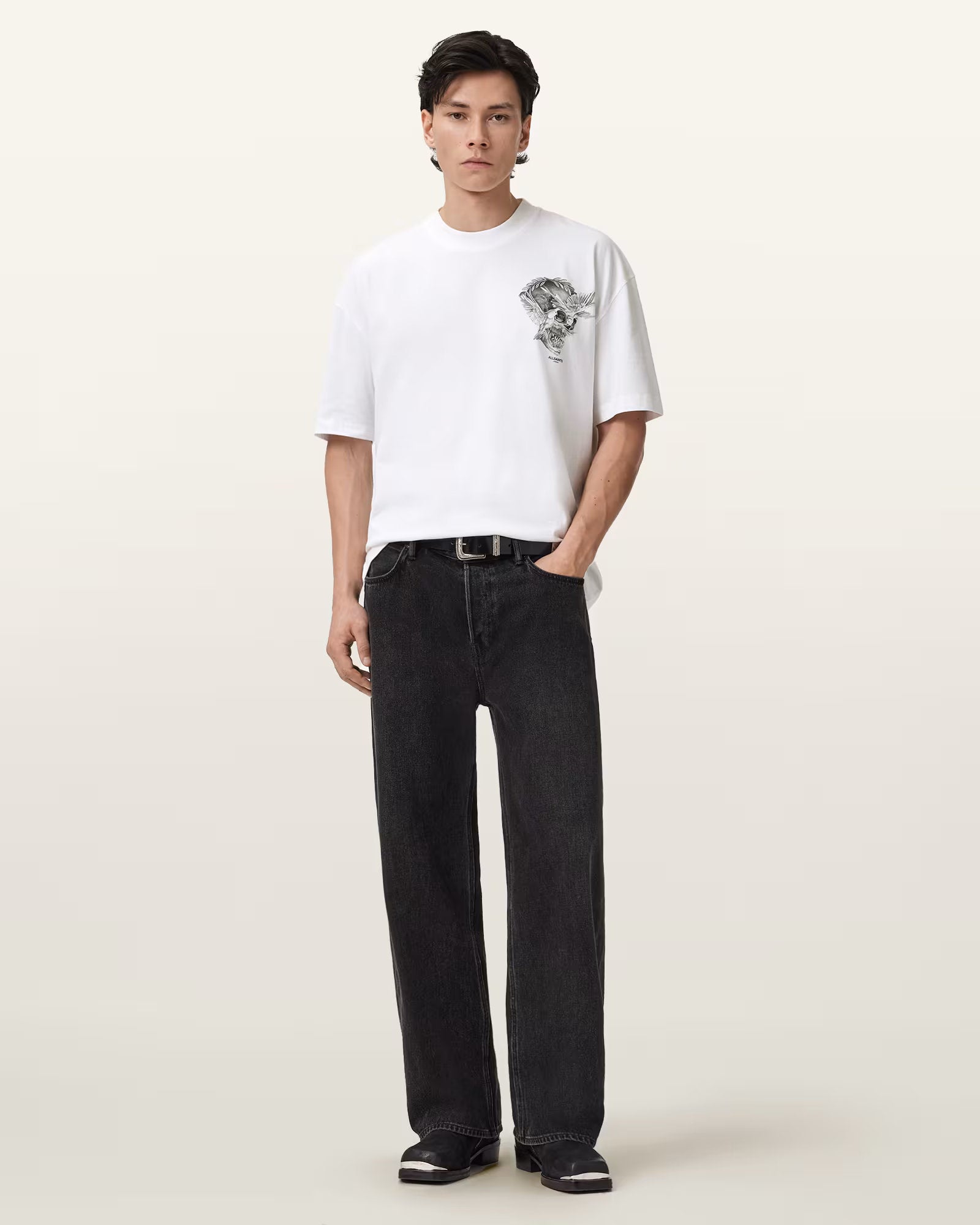 ALLSAINTS Mysteries White T-Shirt M028PD-437