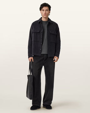 ALLSAINTS Kindred Black Long T-Shirt M043PD-162