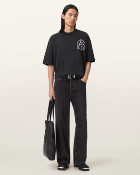 ALLSAINTS Anatomica Black T-Shirt M046PD-162