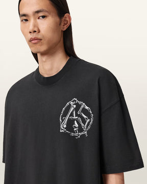 ALLSAINTS Anatomica Black T-Shirt M046PD-162