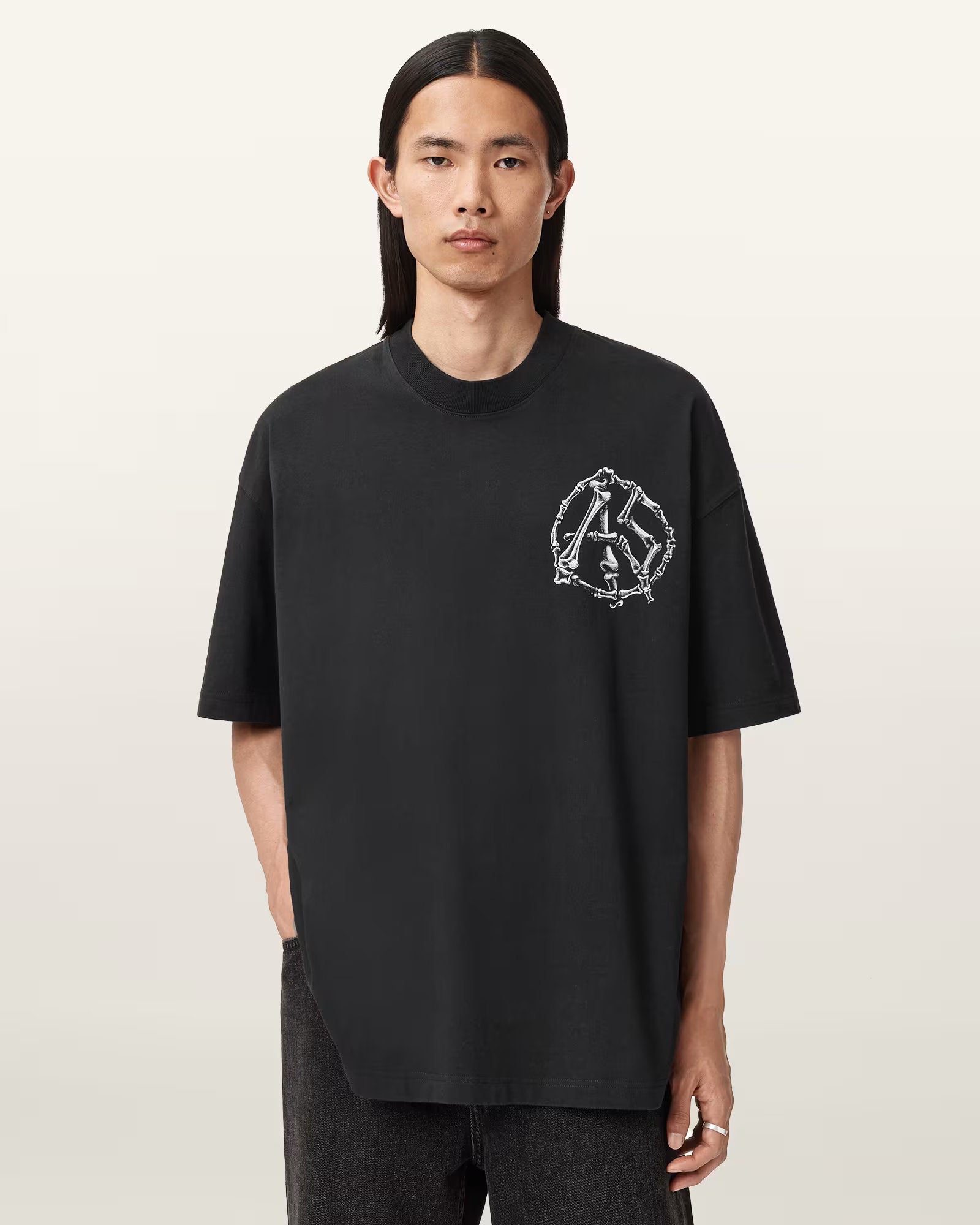 ALLSAINTS Anatomica Black T-Shirt M046PD-162