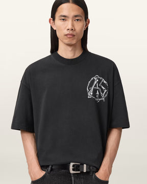 ALLSAINTS Anatomica Black T-Shirt M046PD-162