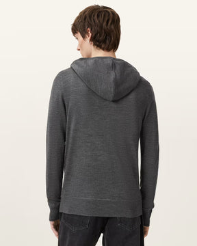 ALLSAINTS Mode Merino Zip Grey Hoodie M084KB-7155