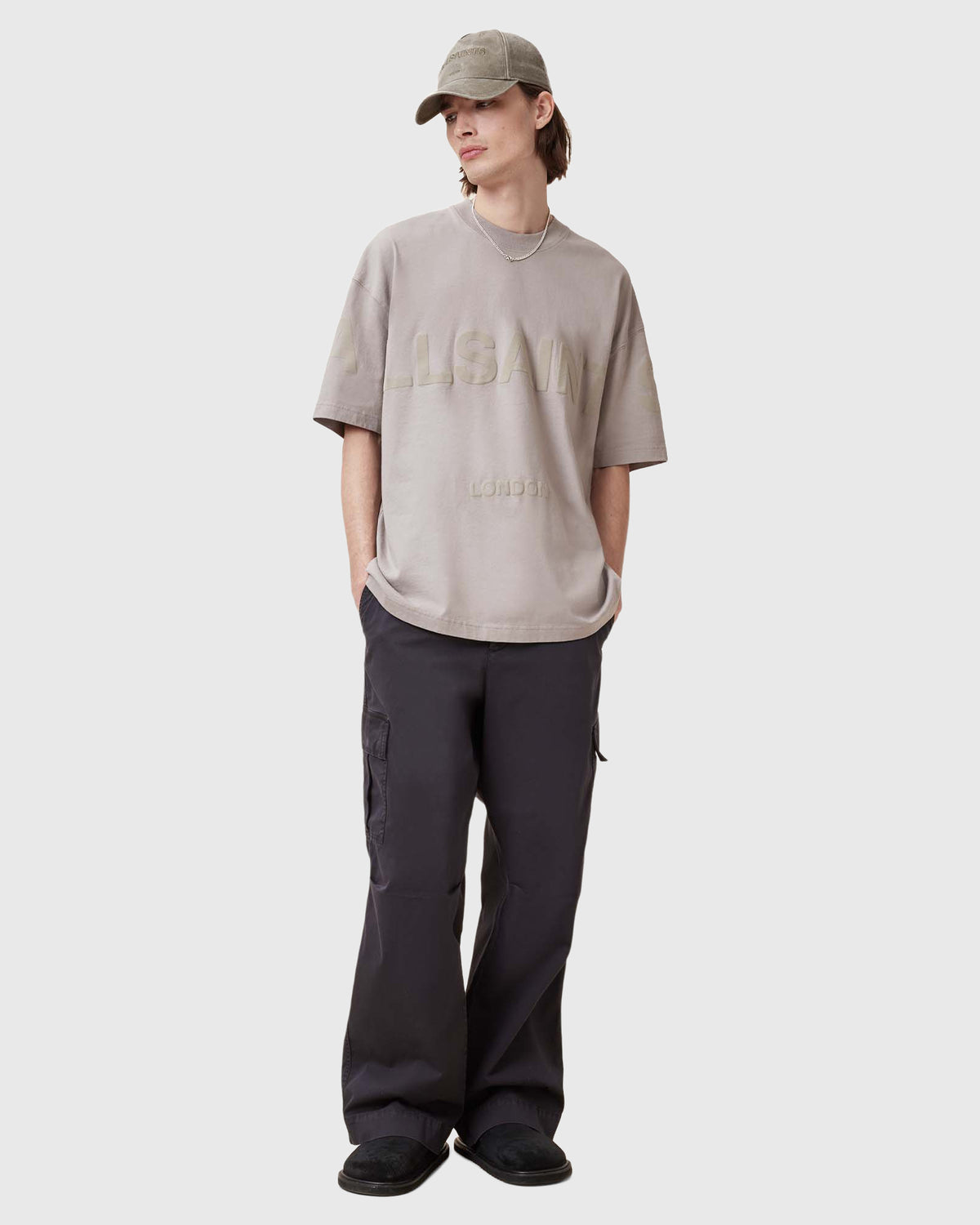 Allsaints Biggy Jet T-Shirt Brown