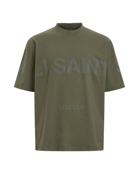 Allsaints T-SHIRT BIGGY AS CREW OLIVE