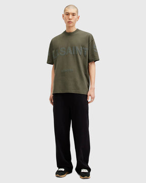 Allsaints T-SHIRT BIGGY AS CREW OLIVE