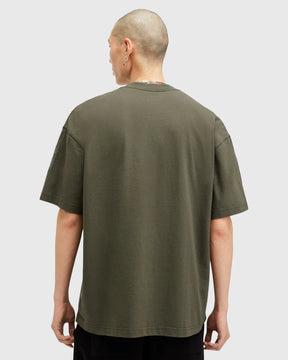 Allsaints T-SHIRT BIGGY AS CREW OLIVE