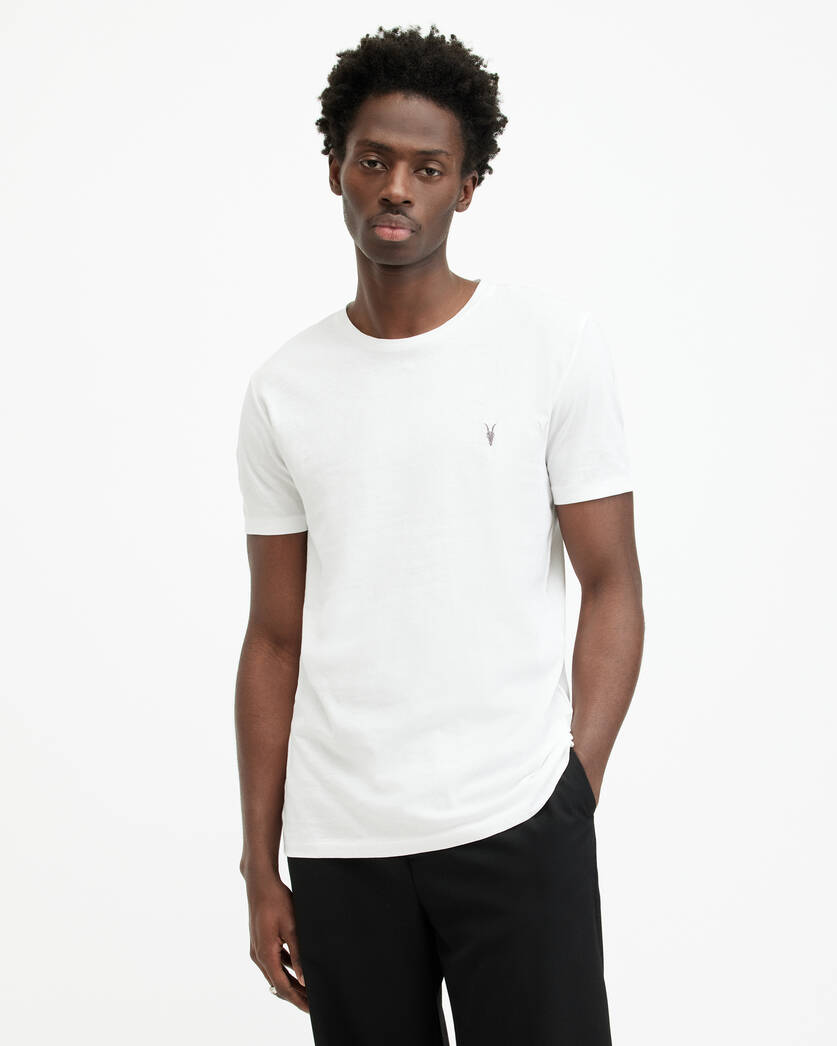 Allsaints Tonic Crew Neck Slim Ramskull T-Shirt