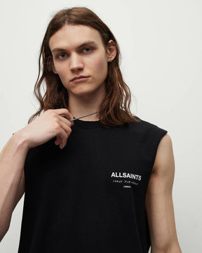 Allsaints Underground Logo Sleeveless Tank Top