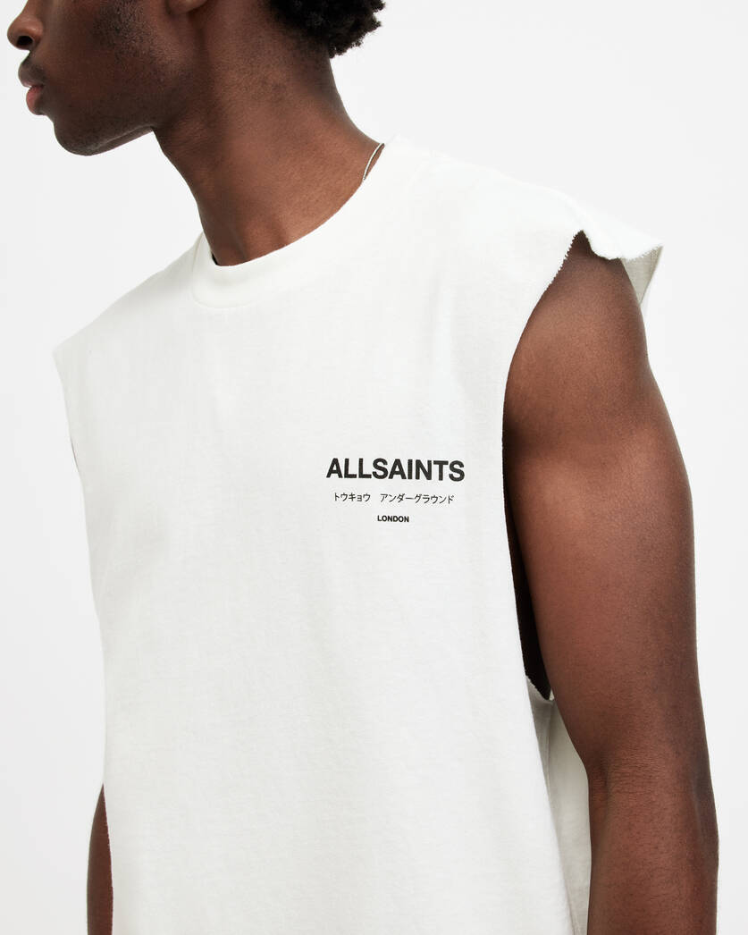 Allsaints Underground Logo Sleeveless Tank Top