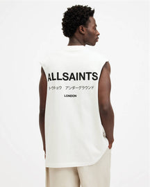 Allsaints Underground Logo Sleeveless Tank Top