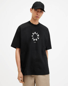 Allsaints Tierra Oversized Crew Neck Logo T-Shirt