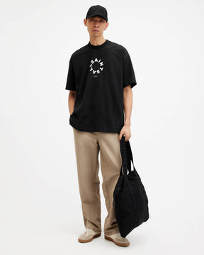 Allsaints Tierra Oversized Crew Neck Logo T-Shirt