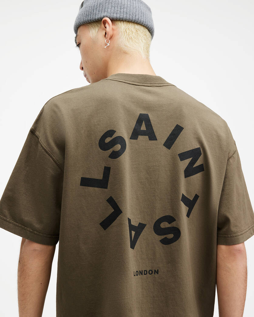 Allsaints Tierra Oversized Crew Neck Logo T-Shirt