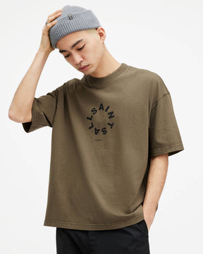 Allsaints Tierra Oversized Crew Neck Logo T-Shirt