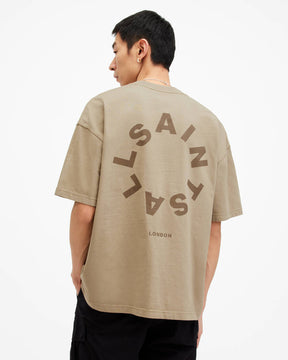 Allsaints Tierra Oversized Crew Neck Logo T-Shirt